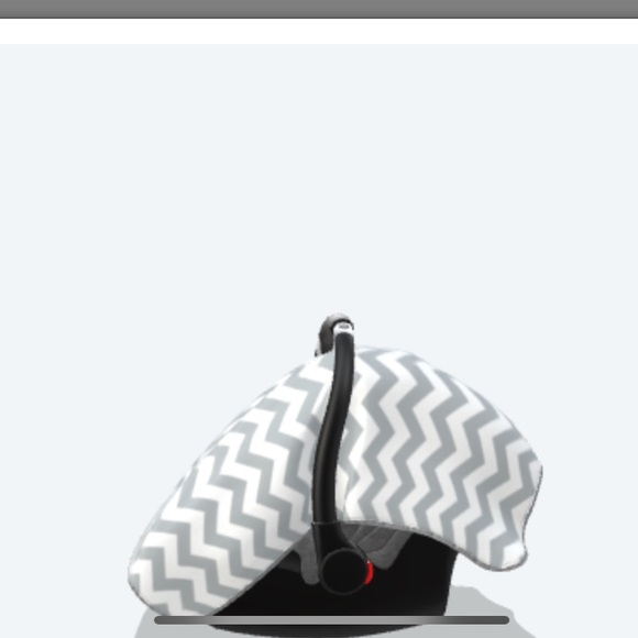Baby Chevron Carseat Canopy - Picture 8 of 8